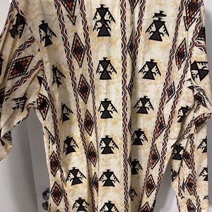 Mens Medium Large Panhandle Slim western button down shirt.